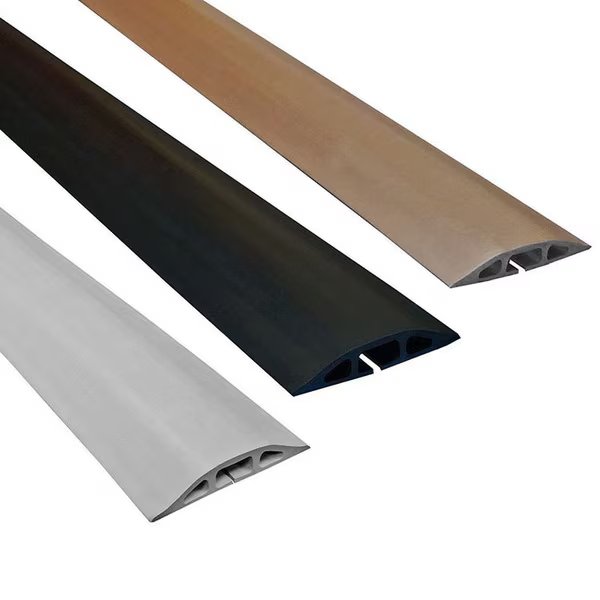 ED D-2 Low Profile Rubber Duct Cord Cover- 25ft Black, Electriduct, Mfr#: D-2-LP-25-BK